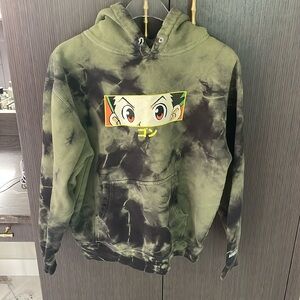 Hunter x Hunter Gon Eye Green Tie Dye Hoodie Small